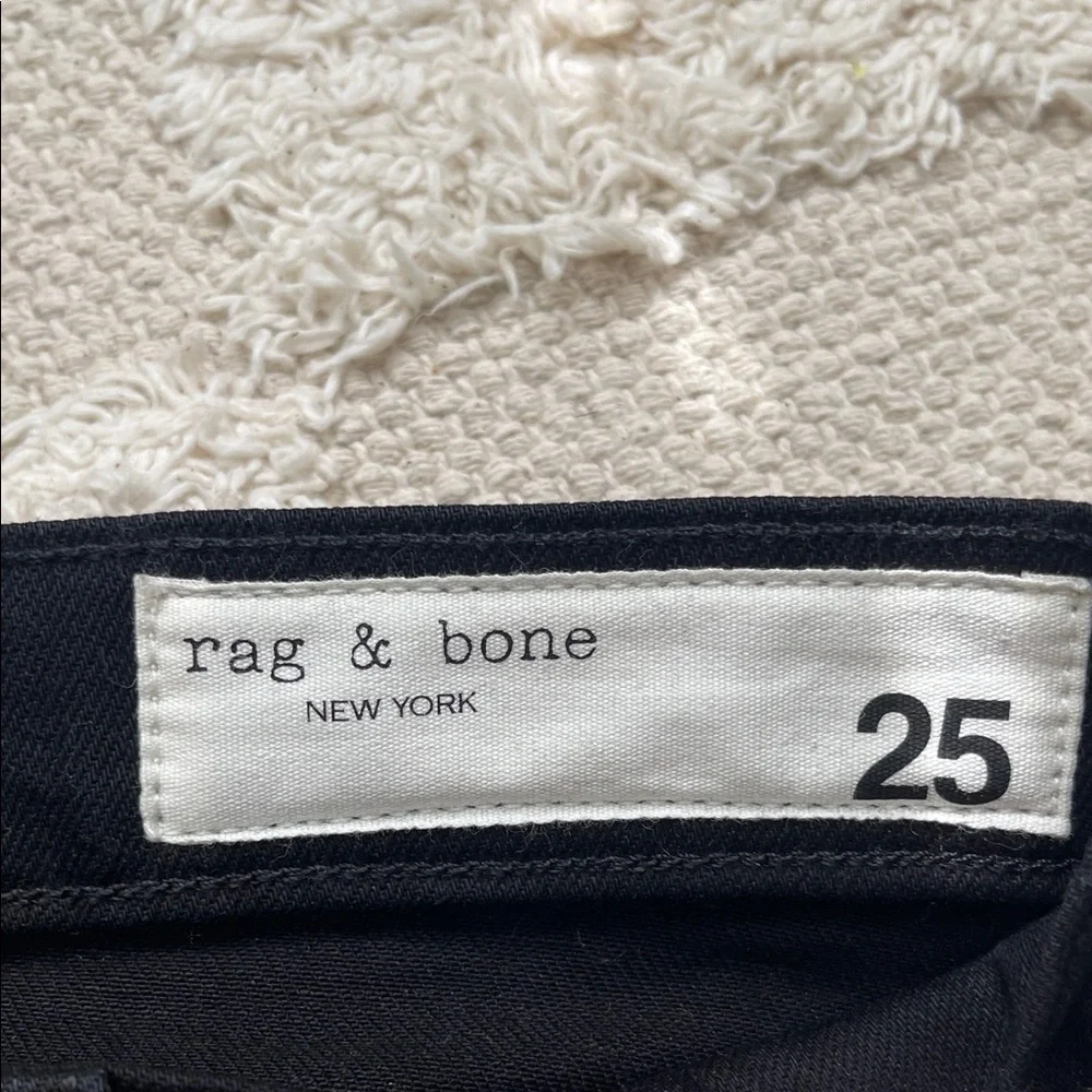 rag & bone Black Stovepipe Jeans - Picture 5 of 8